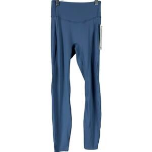 Lululemon Nulu High-Rise Mesh-Panel Tight 25" Washed Denim Women's Size 4 NWT